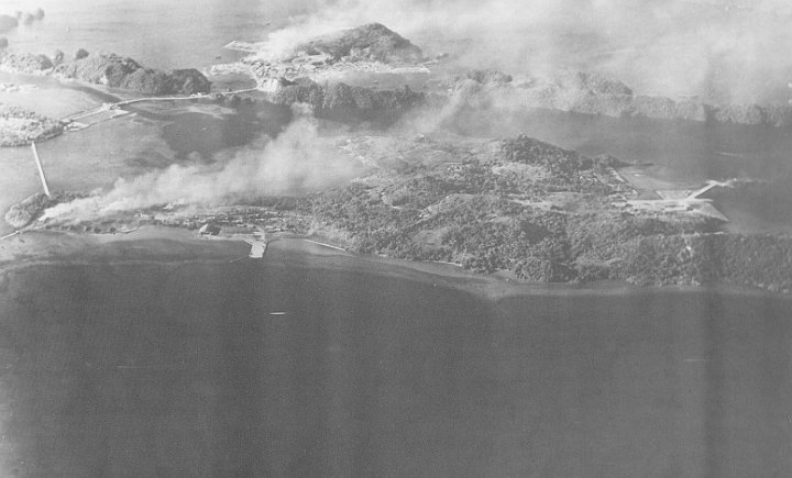 attack on palau-13.JPG - Ships sink in the waters around Palau.